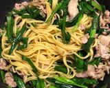 ニラと豚こまのオイスターポン酢焼きそば作り方12写真
