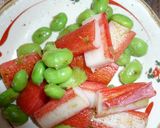 枝豆とカニカマの炒め物作り方3写真