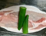 ヘルシー♡つまみ♡弁当♡豚ロース野菜巻き作り方3写真