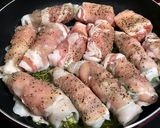 ヘルシー♡つまみ♡弁当♡豚ロース野菜巻き作り方7写真