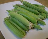 グリンピースで豆ごはん作り方1写真