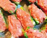 簡単☆ゴーヤーの肉詰めボート作り方3写真