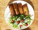 大葉と豚肉の春巻き作り方9写真