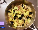 煮詰めるだけ！なすと鶏肉のしぐれ丼作り方3写真