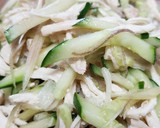 万能♪みょうがと鶏肉のさっぱり和え作り方3写真