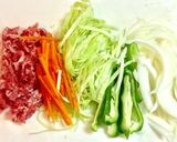 麺と具材がきっちり混ざる焼きそば作り方1写真