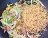 麺と具材がきっちり混ざる焼きそば作り方6写真