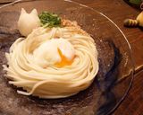 トッピング用温泉卵で冷やし釜玉うどん作り方4写真