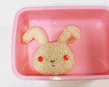 キャラ弁♪なぐられうさぎ！クレしん♪作り方3写真