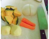 野菜一掃トマトスープ作り方1写真