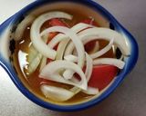 レンジで簡単！トマトと大豆のカレースープ作り方2写真
