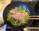 豚こまとニラもやしの中華風炒め作り方4写真