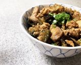 煮詰めるだけ！なすと鶏肉のしぐれ丼作り方5写真