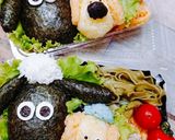 ひつじのショーン&ビッツァー キャラ弁♪作り方4写真