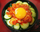 ☆簡単！美味しい♪納豆キムチ丼☆卵乗せ作り方3写真