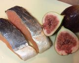 いちじくと鮭の胡麻和え作り方1写真