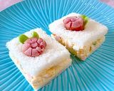 朝食に!ソーセージ花で可愛い玉子サンド作り方14写真
