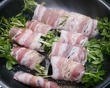 簡単！茄子と豆苗の肉巻き作り方4写真