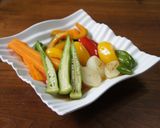 彩野菜の揚げ浸し作り方7写真