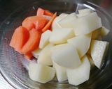 じゃがいも人参ほうれん草のごまみそ和え作り方2写真
