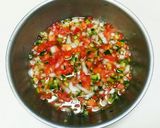 フライにかける♪刻み野菜のマリネ作り方3写真