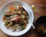 冷蔵庫あるある・中華丼♪作り方3写真
