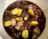 鶏レバーとニラの煮物作り方2写真