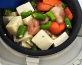 豆腐崩して美味しく、ししとう鶏肉煮物作り方5写真