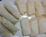 チーズ入りはんぺん春巻&枝豆春巻作り方4写真