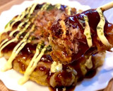 オートミールで！ダシ香る海鮮お好み焼き作り方5写真
