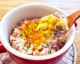 レンジで簡単！オートミールでカルボ飯作り方5写真