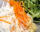 鶏皮キムチの会(笑)公認！絶品鶏皮キムチ作り方1写真