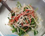 豆苗と豆腐のナムルサラダ作り方5写真