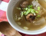 冬瓜とつくねの生姜スープ作り方4写真