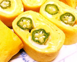 オクラのスターだし巻き☆卵焼き作り方4写真