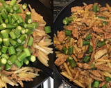大豆肉とじゃがいもとオクラのマー油炒め作り方7写真