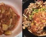 ささみと茄子のいちじくとブドウ酢の炒め物作り方7写真