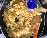 パイナップル炒飯のガーリックチキンのせ作り方4写真