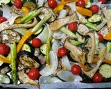簡単☆鶏肉と野菜のオーブン焼き　ヘルシー作り方3写真