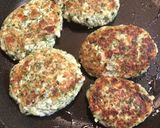 はんぺんと豆腐であおさチーズハンバーグ☆作り方7写真