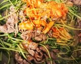 うまうま☆牛肉と豆苗の牛キムチ作り方7写真