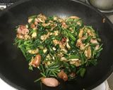 空芯菜の焼うどん作り方1写真