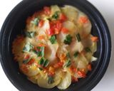 じゃが芋と玉葱とトマトの重ね煮バジル風味作り方3写真