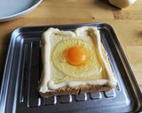 トースターで簡単★ベーコンエッグトースト作り方5写真