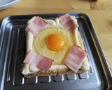 トースターで簡単★ベーコンエッグトースト作り方6写真