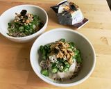 民泊飯 ７P食材のみでとろろぶっかけそば作り方6写真