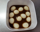 うずらの卵のわさび醤油漬け作り方1写真