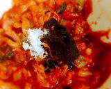 丸茄子のキムチDeピザ作り方2写真
