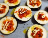 丸茄子のキムチDeピザ作り方3写真
