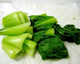 チンゲン菜とえのきとトマトの梅肉和え作り方3写真